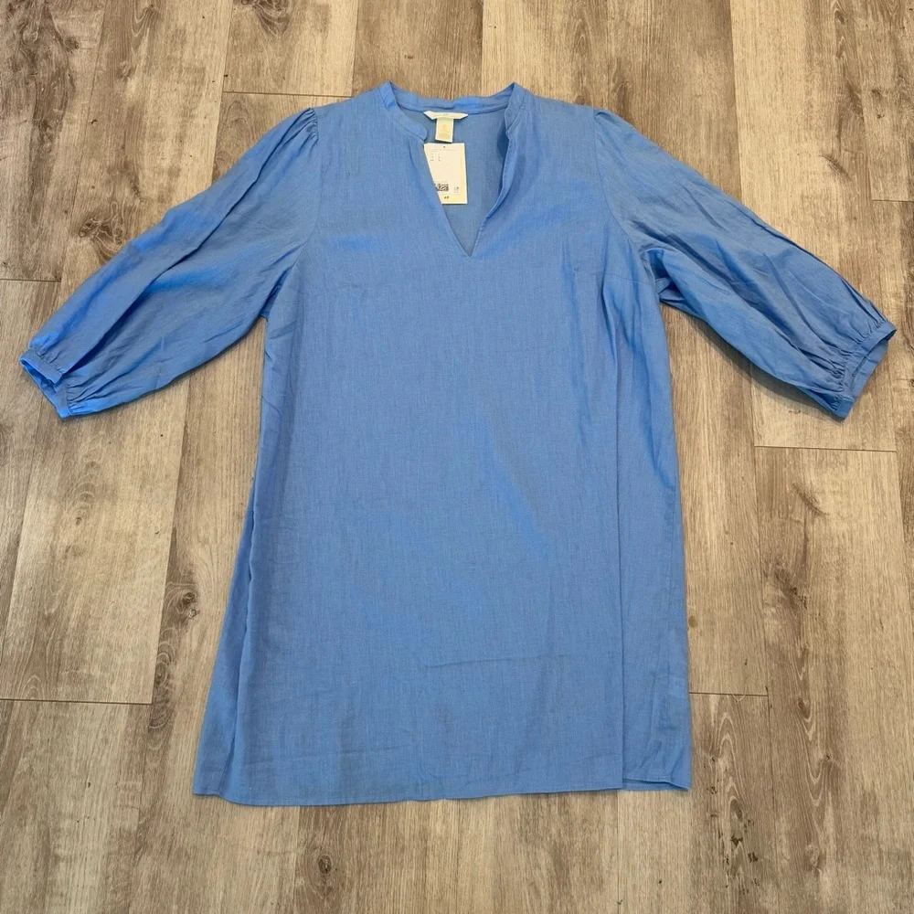 H&M linen dress NWT - Picture 2 of 8